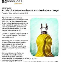 Actividadtransaccionalmexicanadisminuyeenmayo